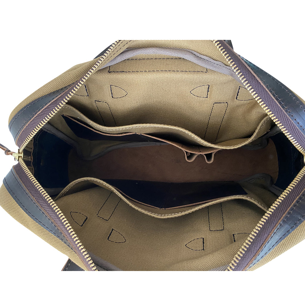 Adventure Series Explorer Canvas & Leather Briefcase – Marlondo Leather Co.