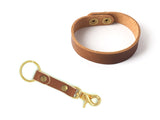 Z Simple Leather Key Fob & Bracelet Gift Set