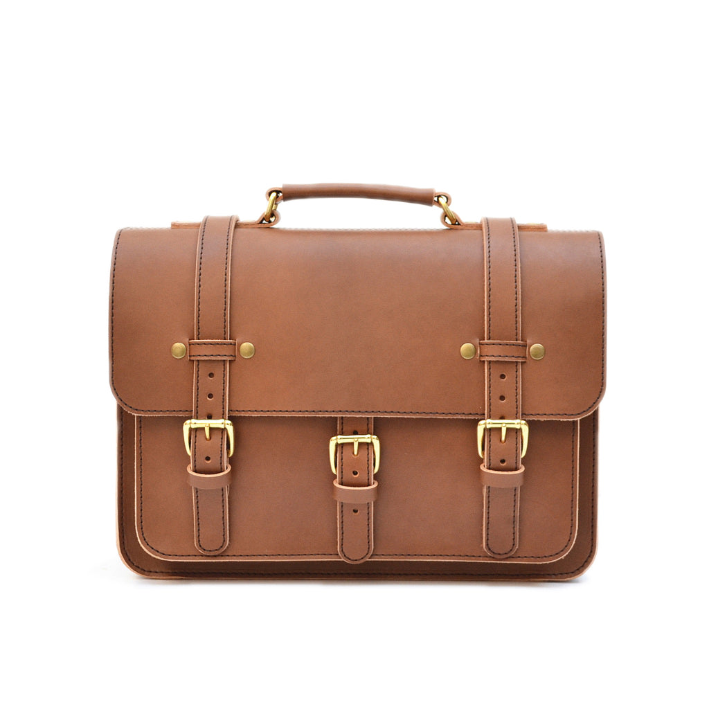 Businessman's Briefcase Mens Leather Laptop Messenger Bag