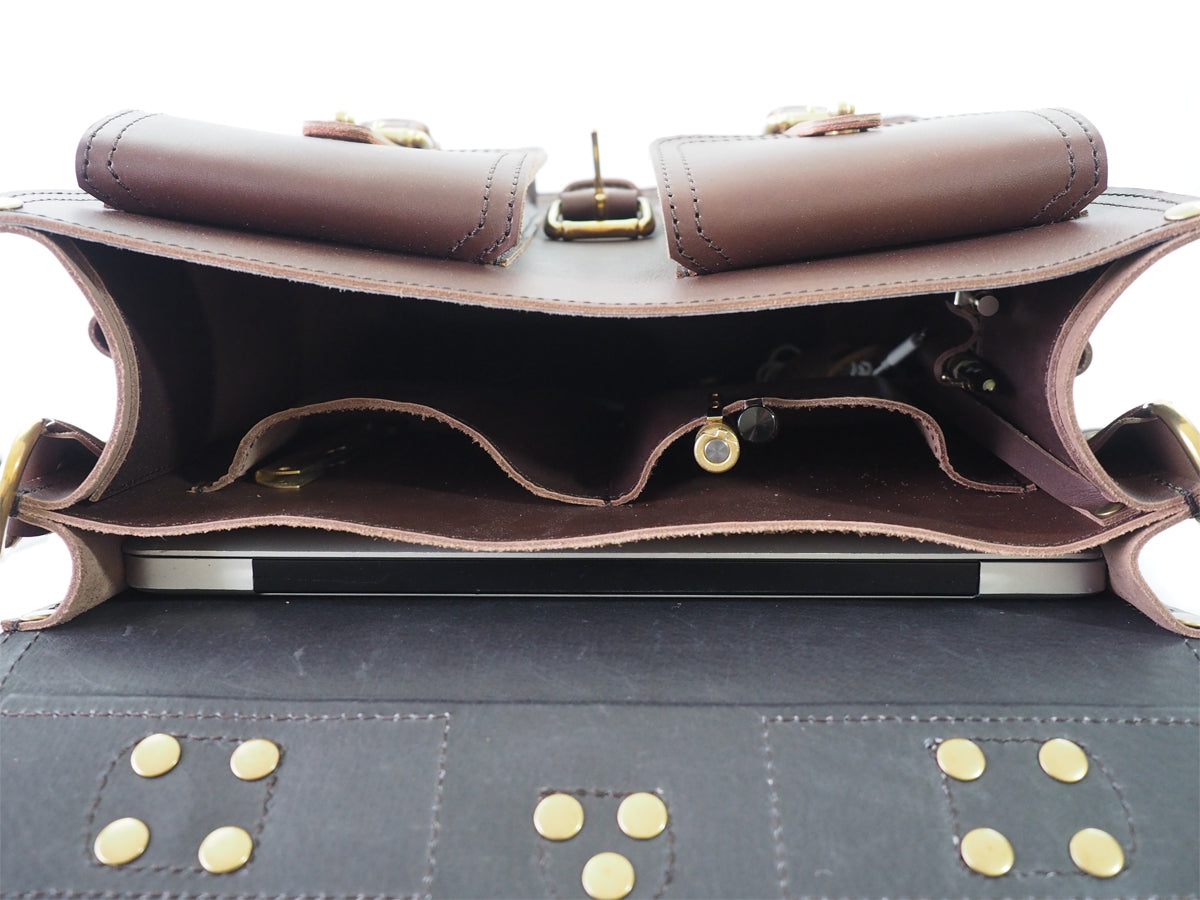 Wing Briefcase - Vintage Leather Laptop Messenger Bag