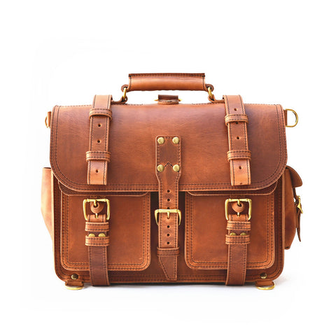 Executive Briefcase - Mens Leather Laptop Messenger Bag – Marlondo ...