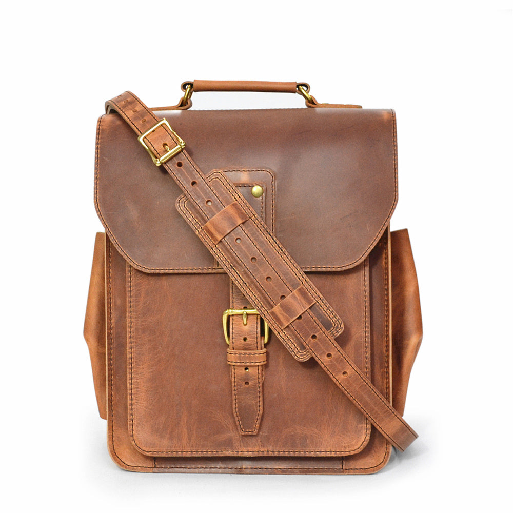 canvas leather messenger backpack Messenger Backpack