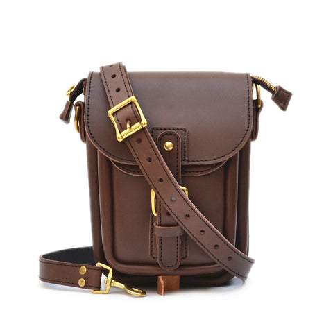 Leather Man Purse/ Mini Messenger Bag - Dario [Coffee Brown] – Alexandre  León