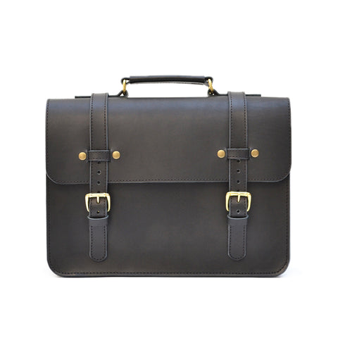 Simple Briefcase - Leather Laptop Messenger Bag – Marlondo Leather Co.