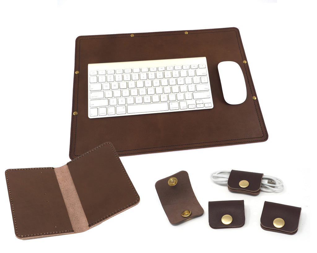 Work From Home Bundle: Desk Pad Set – Marlondo Leather Co.